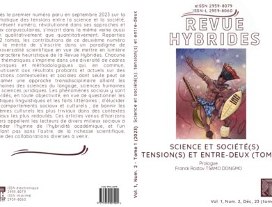 Vol. 1, Num. 2 (déc. 2023, Tome 1)